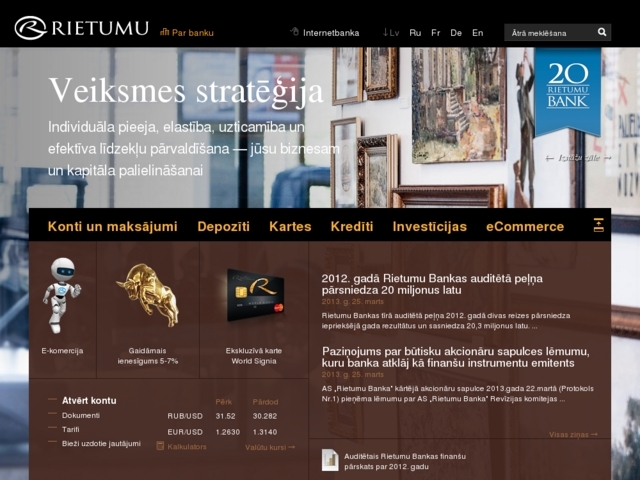 Rietumu banka, AS